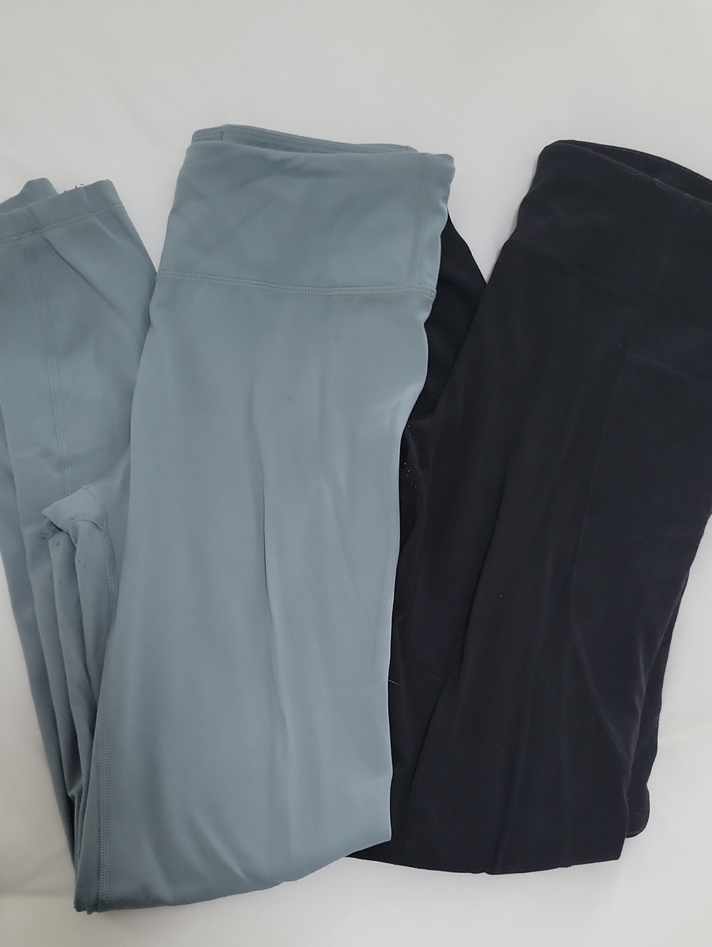Athleta High-Rise Leggings - Slate Blue & Black - Lot Of 2